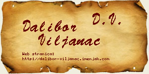 Dalibor Viljanac vizit kartica